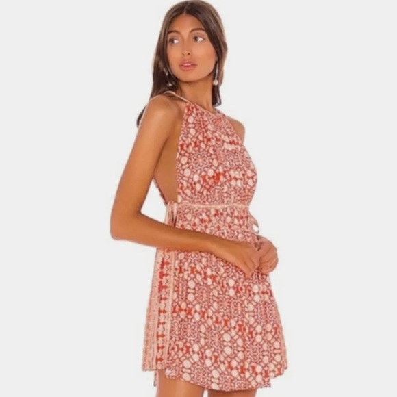 Free People Tops - Free People Cayenne Ivory Combo Boho Flowy Tunic Tank Mini Dress Size Small